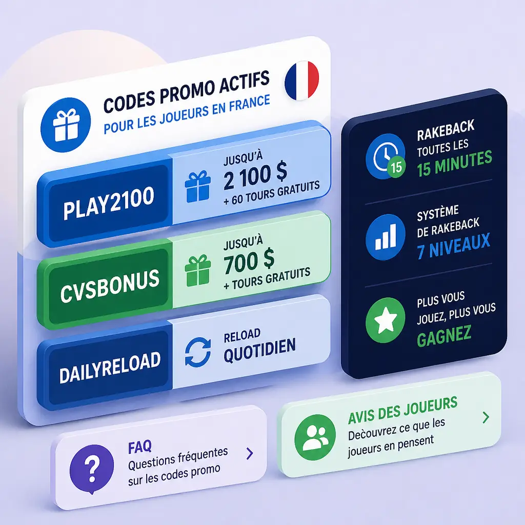 Code promo Rainbet pour la France visual guide for Rainbet